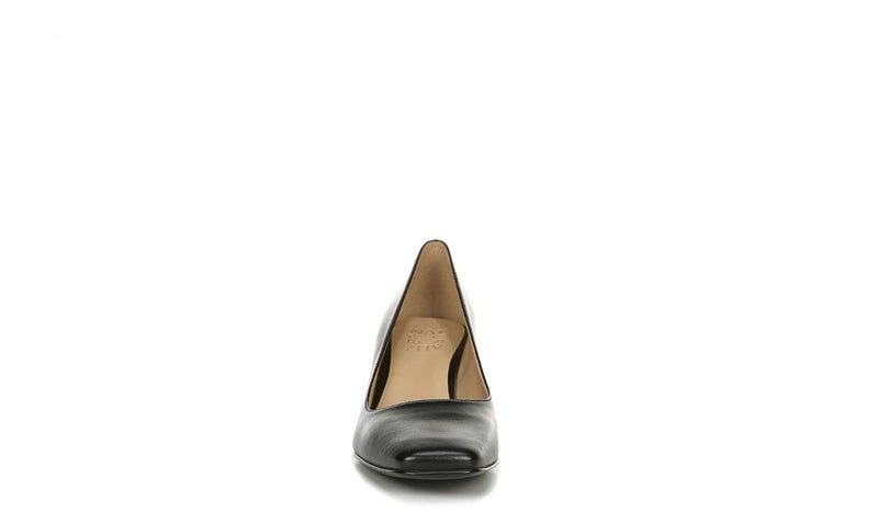 Naturalizer Womens Karina Low Block Heel Square Toe Pump,Black Leather,7 - Image 4